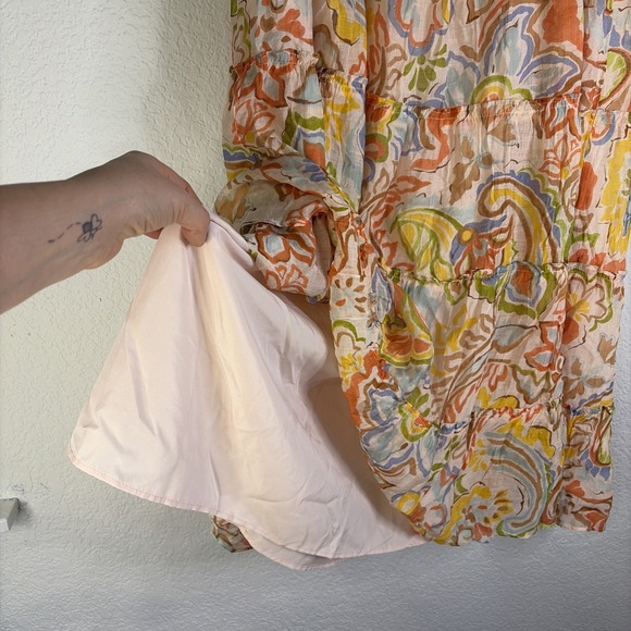 NWT$89 Vince Camuto Size XL Womens Bohemian Resort Skirt With Liner Lightweight - Picture 5 of 10